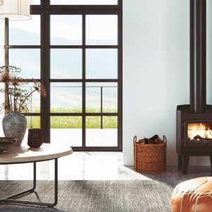 Nectre 15 Freestanding Wood Fireplace - Legs - Image 1