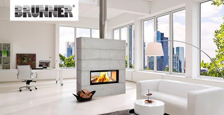 Bunner Logo Indoor Fireplace