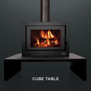 Kemlan Cube Meridian Freestanding Wood Fireplace - Image 4