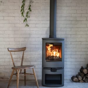 charnwood arc 7 wood heater on storage