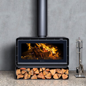 Kalora Urban LS Radiant Wood Heater - Woodbox Base - Image 1