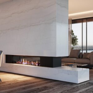 Rinnai LS 1500 Double Sided Insert Gas Fireplace with Logs - Image 1