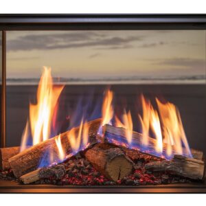 Rinnai LS 800F Flametech Double Sided Insert Gas Fireplace - Image 1